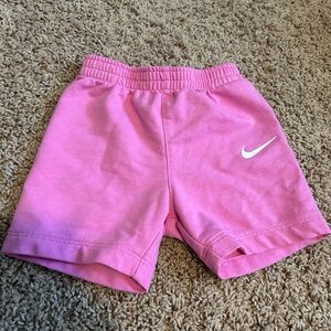 Nike Kids Bright Pink Shorts size 9m